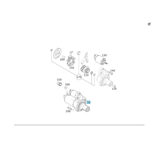 Mercedes-Benz A0051517401 Starter A-class W169 B-class W245 A-class C169