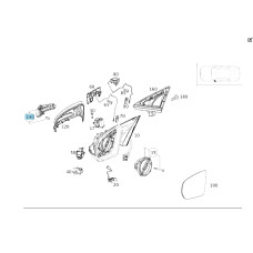 A0999060701 Новый повторитель указателя поворотов в левом зеркале E-class W213