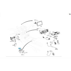 A2469001309 9107 Multimedia control joystick CLA C117 GLA X156 A-class W176 B-class W242 B-class W246