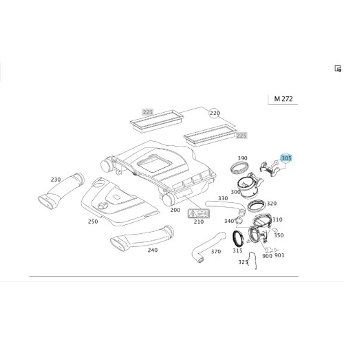 Mercedes-Benz A2721412040 Держатель расходомера SLK R171 G-class W463