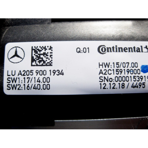 Mercedes-Benz A2059001934 Сенсорная панель управления аудиосистемой COMAND C-Class W205