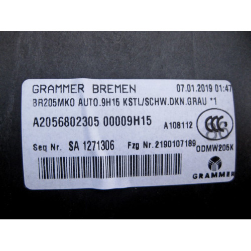 Mercedes-Benz A2056801205 9J38 Корпус центральной консоли чёрный, есть царапины C-Class W205