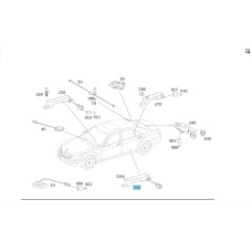 A2218201875 Антенна  KEYLESS-GO S-class short W221 S-class long V221 SL R230
