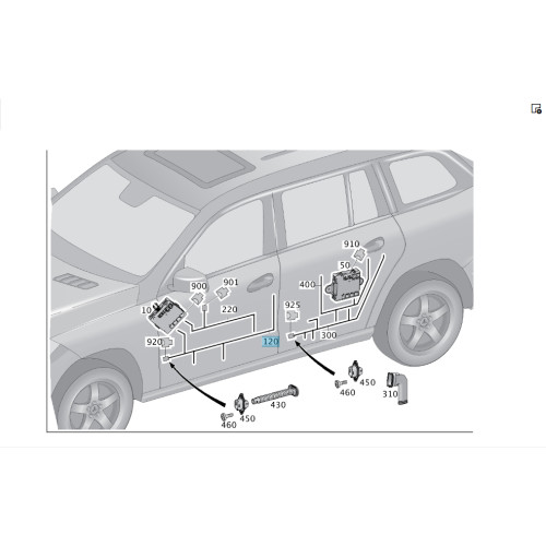 Mercedes-Benz A1665404903 Проводка передней двери ML/GLE W166 GL/GLS X166