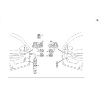 A2208213858 7C45 Front right seat control unit with memory
