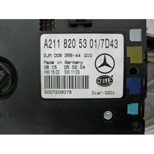 Mercedes-Benz A2118205301 7D43 Плафон потолочный передний серый E-Class W211