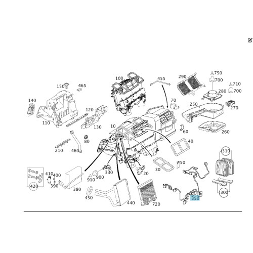 Mercedes-Benz A2118203615 Жгут электропроводки отопителя - печки E-class W211 E-class S211