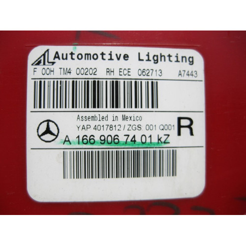 Mercedes-Benz A1669067401 Задний правый наружный фонарь GL GLS X166