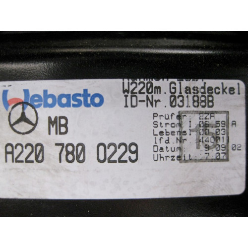 Mercedes-Benz A2207800629 Люк в сборе без моторчика S-Class W220