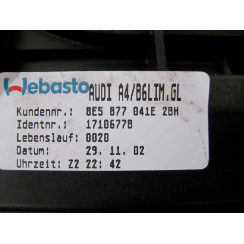 VAG 8E5877041E Люк в сборе без моторчика Audi A4 B6