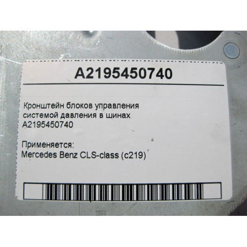 Mercedes-Benz A2195450740 Кронштейн блоков управления системой давления в шинах CLS C219