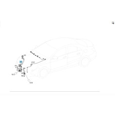 A2468690220 Windshield Washer Reservoir CLA C117 GLA X156 A-Class W176 B-Class W242 B-Class W246 CLA Shooting Brake X117
