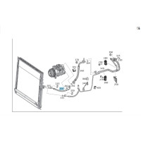 A1668302101 Refrigerant Circuit Pipe ML/GLE W166 GLE Coupe C292 GL/GLS X166