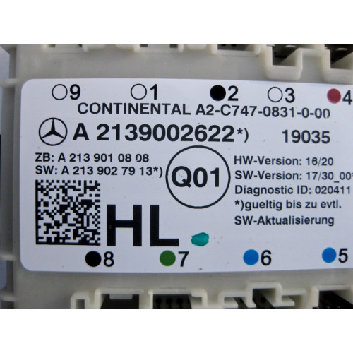 Mercedes-Benz A2139002622 Блок управления задней левой двери C-Class W205 E-Class W213