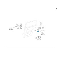 A1697600304 Трос замка задней правой двери GL X164