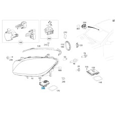 A2189007306 Headlight control unit E-class W212 E-Class Coupe C207 CLS C218 ML/GLE W166 GLE Coupe C292 AMG GT Coupe C190 B-class W246 V-class W447 E-c