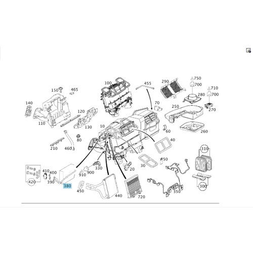 Mercedes-Benz A2118300158 Испаритель кондиционера E-class W211 E-class S211