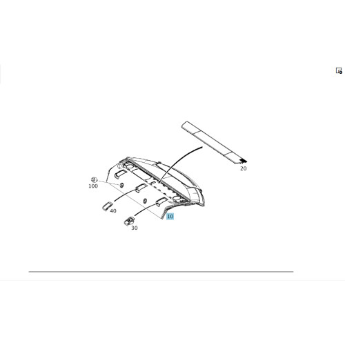 Mercedes-Benz A1176900649 9F52 Обшивка полки багажника + A2046830030 9051 Сетка в полку багажника CLA C117