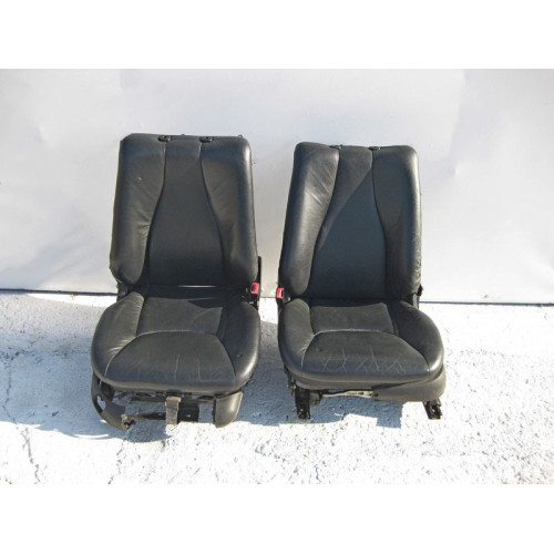 Mercedes-Benz A2209101146 9B50 Передние чёрные два кожаных сидения S-Class W220 до рестайл