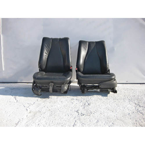 Mercedes-Benz A2209101146 9B50 Передние чёрные два кожаных сидения S-Class W220 до рестайл
