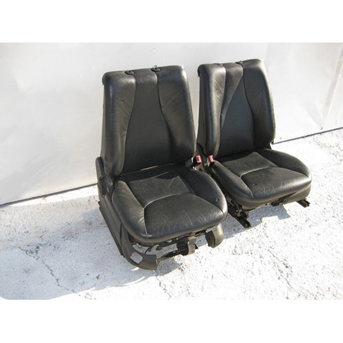 Mercedes-Benz A2209101146 9B50 Передние чёрные два кожаных сидения S-Class W220 до рестайл