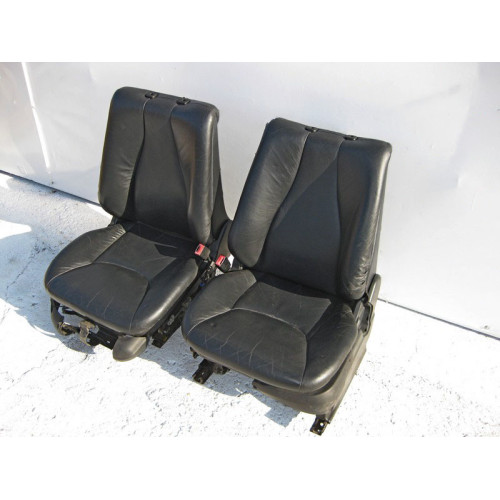 Mercedes-Benz A2209101146 9B50 Передние чёрные два кожаных сидения S-Class W220 до рестайл