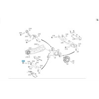 A0029903820 Rear camber arm eccentric bolt, inner, GL X164 ML W164 R-class short W251 R-class long V251 ML/GLE W166 GL/GLS X166 GLE