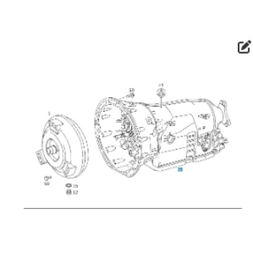 Mercedes-Benz A2112701201 5-speed automatic transmission 5G-TRONIC 722.640 with torque converter