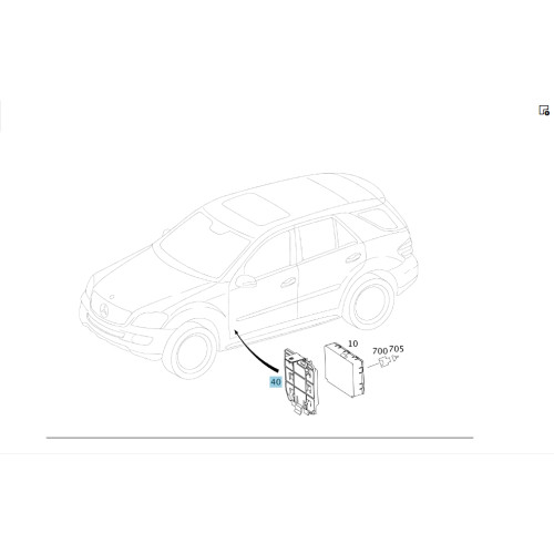 Mercedes-Benz A1645454840 Держатель центрального шлюза ZGV ML W164 GL X164