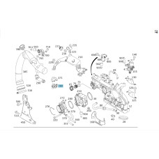 A2660180125 Lower Tube Holder for M266 R4 2.0 A-Class C169 A-Class W169 B-Class W245 M266 Engine