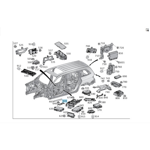 Mercedes-Benz A1665452100 Кронштейн коммуникационнго модуля HERMES GL/GLS X166