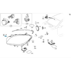 A0009908623 Болт фары ML/GLE W166 GL/GLS X166 GLE Coupe C292