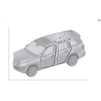 A1668602702 Ceiling airbag left GL/GLS X166