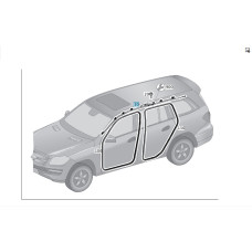 A1668602702 Ceiling airbag left GL/GLS X166