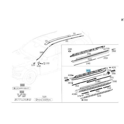 Mercedes-Benz A1666900010 Кронштейн подножки левой GL/GLS X166