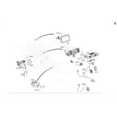 A2469005912 COMAND APS audio system control unit CLA C117 B-class W246