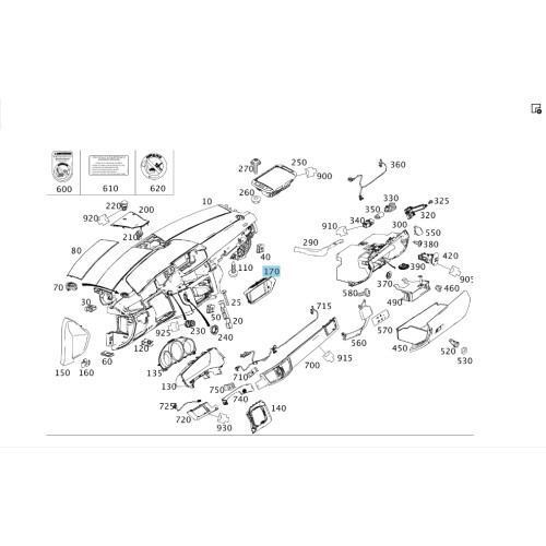 Mercedes-Benz A2126801236 Декоративная облицовка центрального дисплея E-class W212 E-class S212