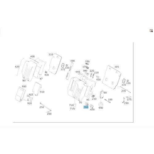 Mercedes-Benz A1649240037 8K67 Облицовка крепления детского сидения бежевая GL X164