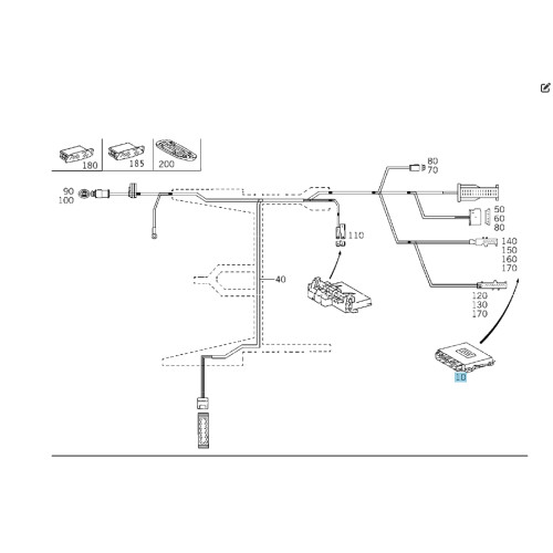 Mercedes-Benz A0205455232 Блок управления парктроником S-class short W220 S-class long V220