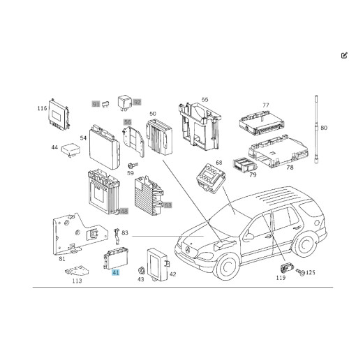 Mercedes-Benz A0305454632 Блок управления 5 ступенчатой АКП EGS52 ML W163