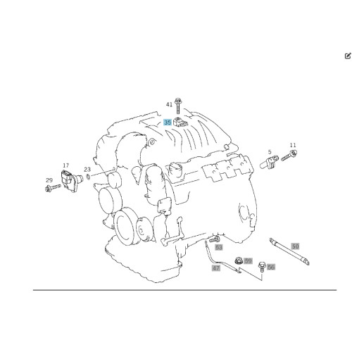 Mercedes-Benz A0031538628 Датчик детонации для бензиновых двигателей M112 V6 M113 V8 M275 V12 M285