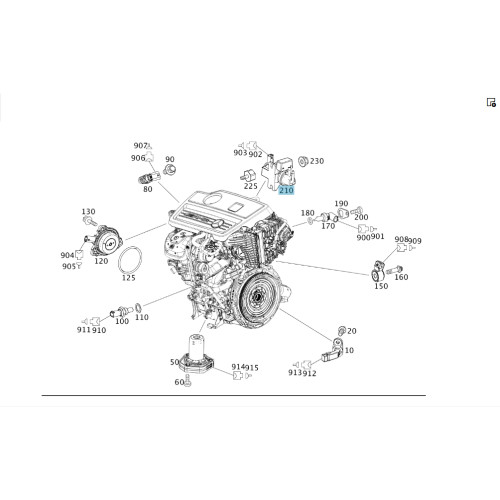 Mercedes-Benz A0081535428 Электроклапан давления нагнетаемого воздуха турбины C-Class W205 GLC X253 E-class W213 E-class Coupe C238 E-class W212 SLK/SLC R172 C-Cla