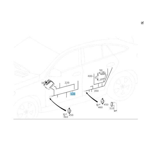 Mercedes-Benz A2925401000 Электропроводка передней двери GLE Coupe C292