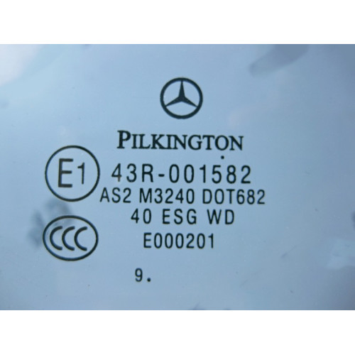 Mercedes-Benz A2047350210 43R-001582 Стекло задней правой двери C-Class W204 до рестайл