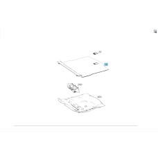 A1176800042 9E83 Trunk floor + handle A2126840035 9051 CLA C117